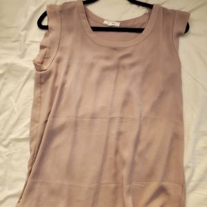 Women's Basic Blouse in Beige Size Small